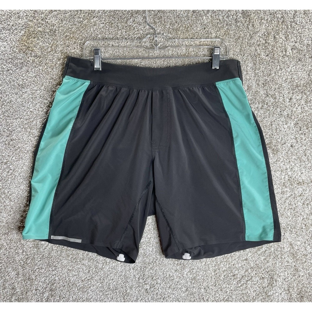 Lululemon Surge Shorts Men's Large Athletica Shorts Gray 8.5' Liner Gym Running